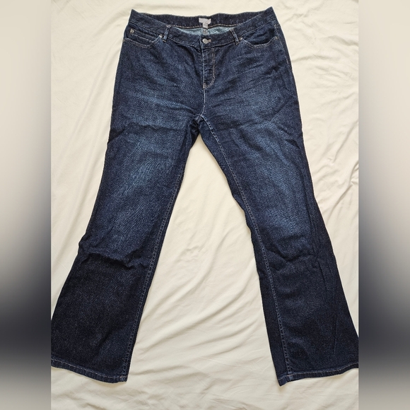 J Jill Womens Bootcut Jeans Dark Wash Stretch Denim Authentic - Picture 2 of 10